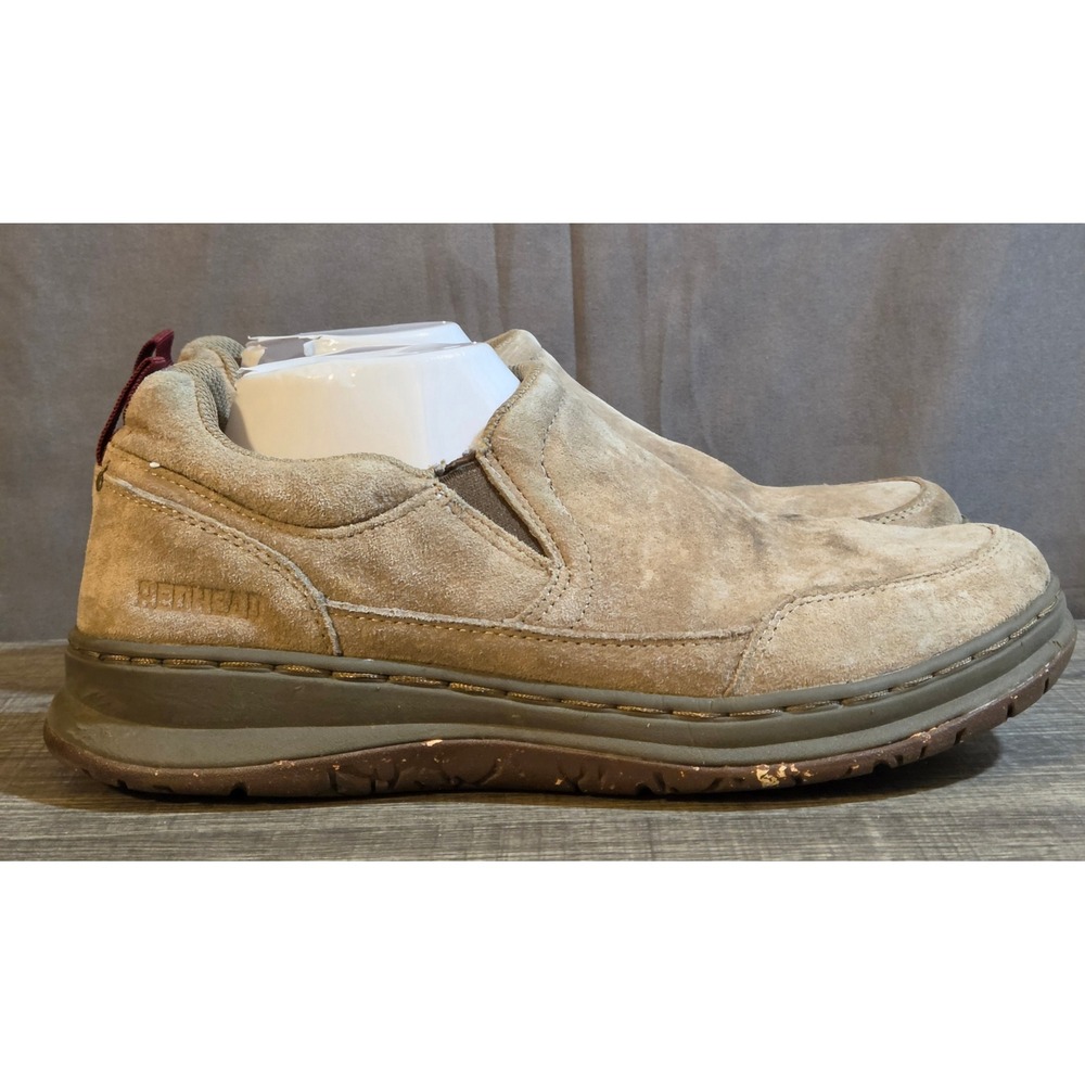 RedHead Suede Moc Slip-On Shoes Mens 9 Tan